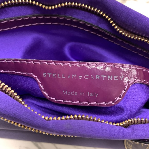 Stella McCartney Purple Satin Clutch Bag - Picture 13 of 16